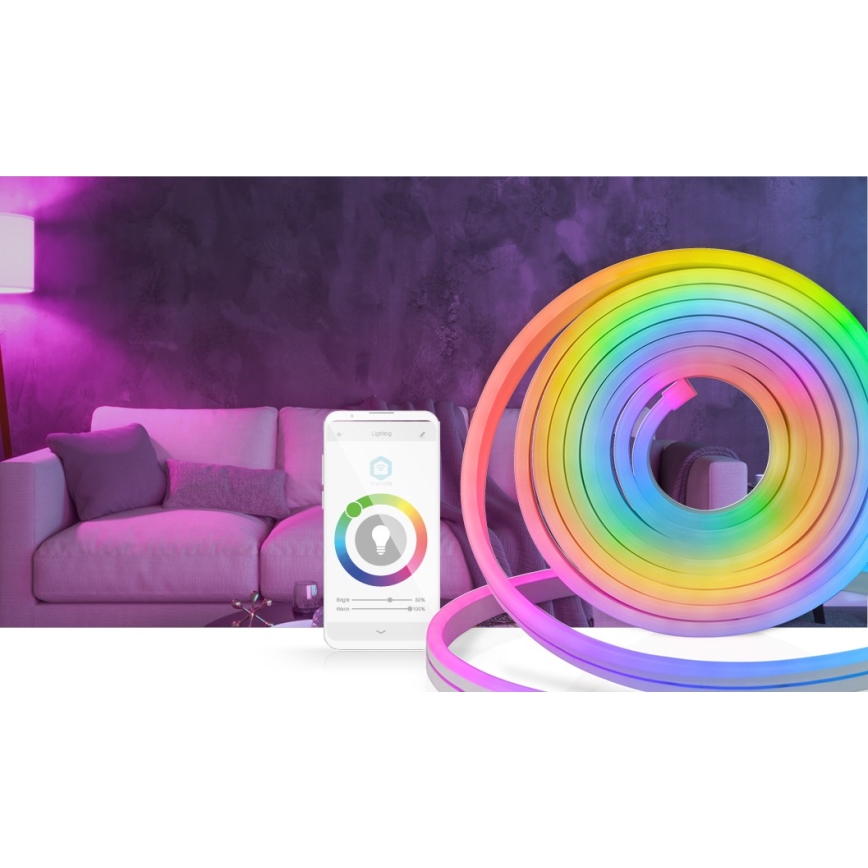 LED RGB Ściemniana taśma zewnętrzna SmartLife 6m LED/32W/230V Wi-Fi IP65 + pilot