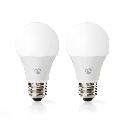 Zestaw 2x ściemnialnych żarówek LED RGBW SmartLife E27/9W/230V Wi-Fi 2700-6500K