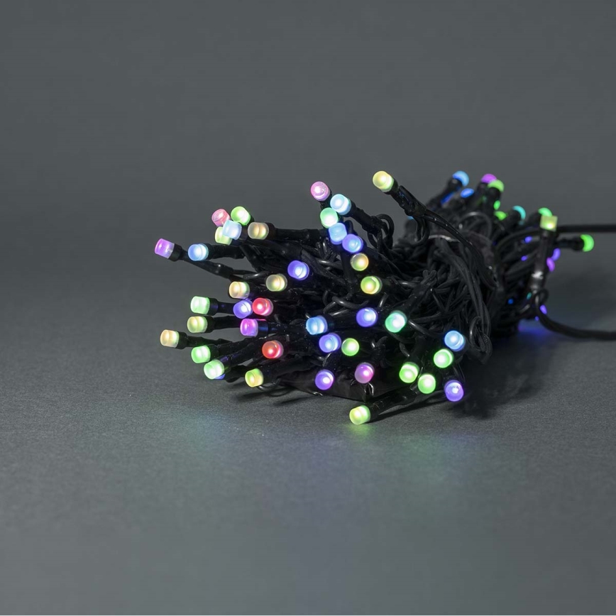 LED RGB zewnętrzny łańcuch świetlny 42xLED/8 funkcji 8 m IP65 Wi-Fi Tuya