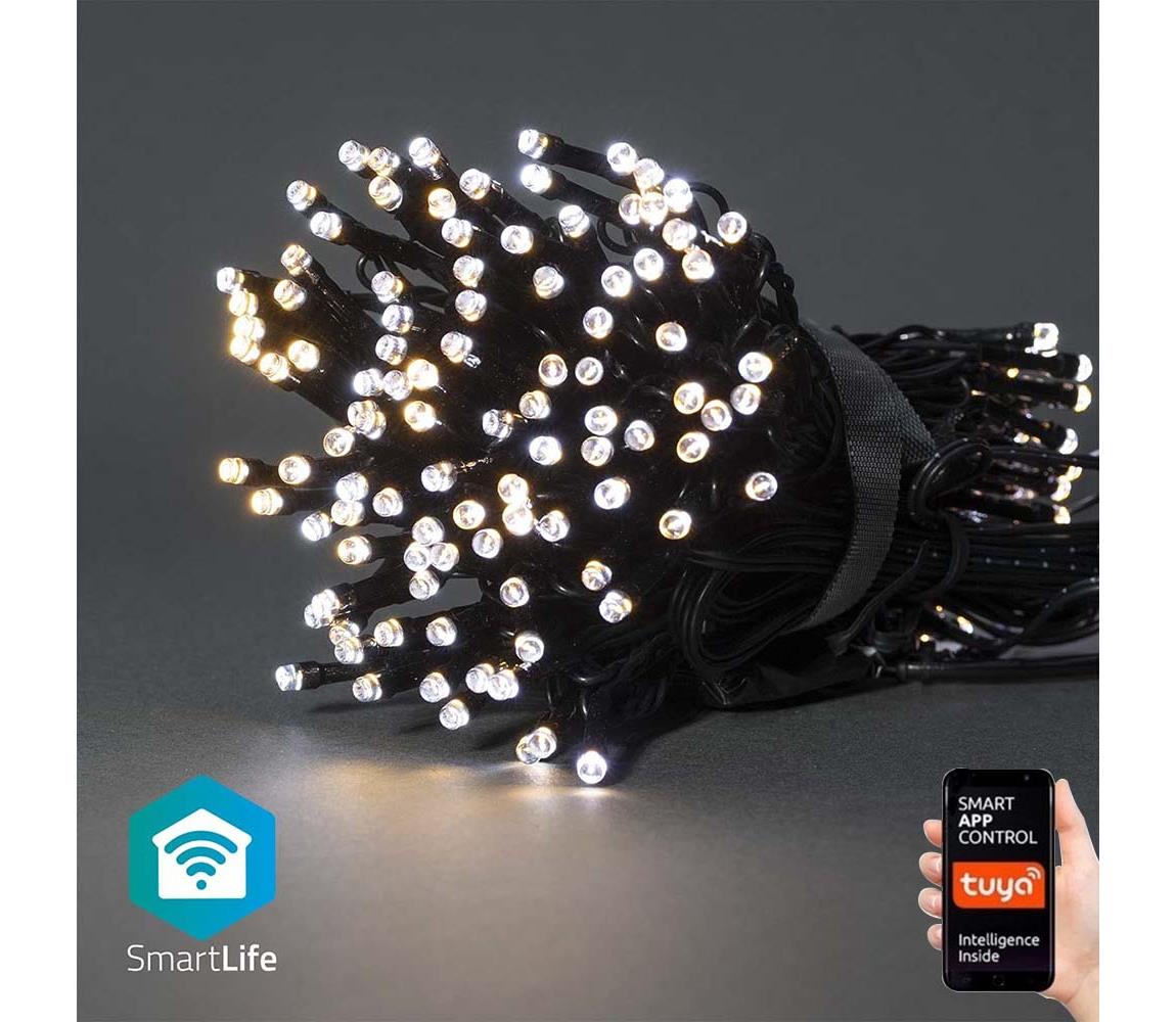 WIFILX02W200 - LED Łańcuch świąteczny 200xLED/8 funkcji 25m IP65 Wi-Fi Tuya