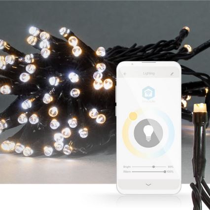 LED sviatečný łańcuch 50xLED/8 funkcji 5m IP65 Wi-Fi Tuya