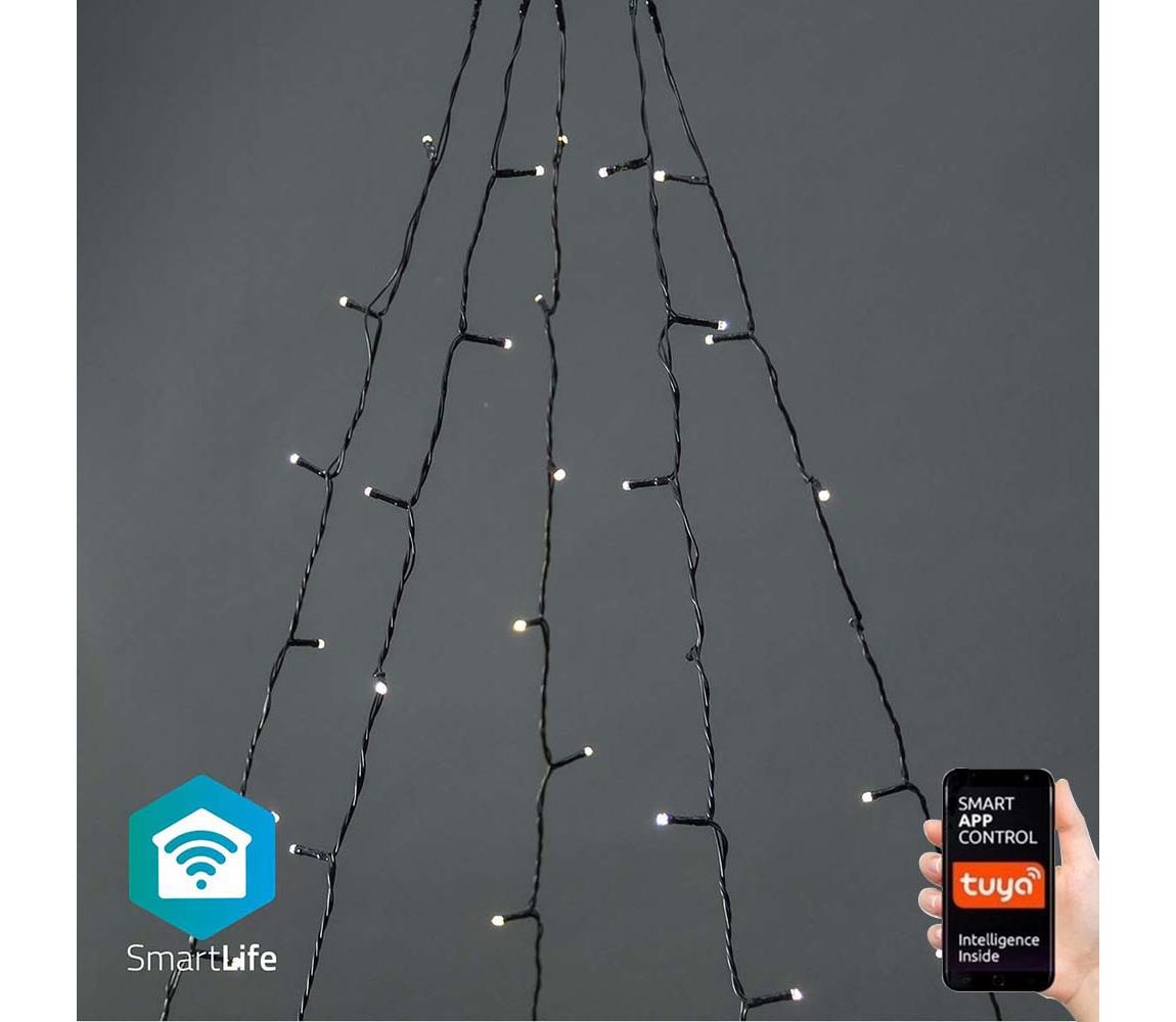 WIFILXT11W200 - LED Zasłona bożonarodzeniowa 200xLED/8 funkcji5x7m IP65 Wi-Fi Tuya