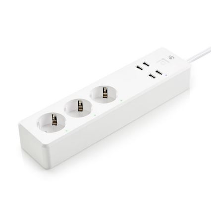 Przedłużacz z wyłącznikiem 3z F/4xUSB/16 A