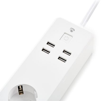 Przedłużacz z wyłącznikiem 3z F/4xUSB/16 A