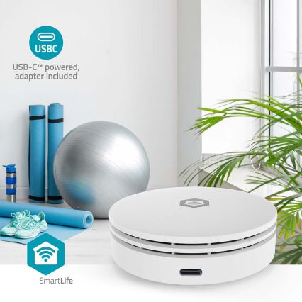 Inteligentny monitor jakości powietrza SmartLife Wi-Fi Tuya