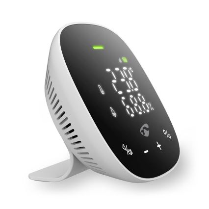 Inteligentny monitor jakości powietrza z LED wyświetlaczem SmartLife Wi-Fi