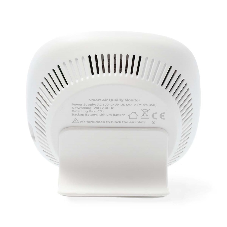 Inteligentny monitor jakości powietrza z LED wyświetlaczem SmartLife Wi-Fi