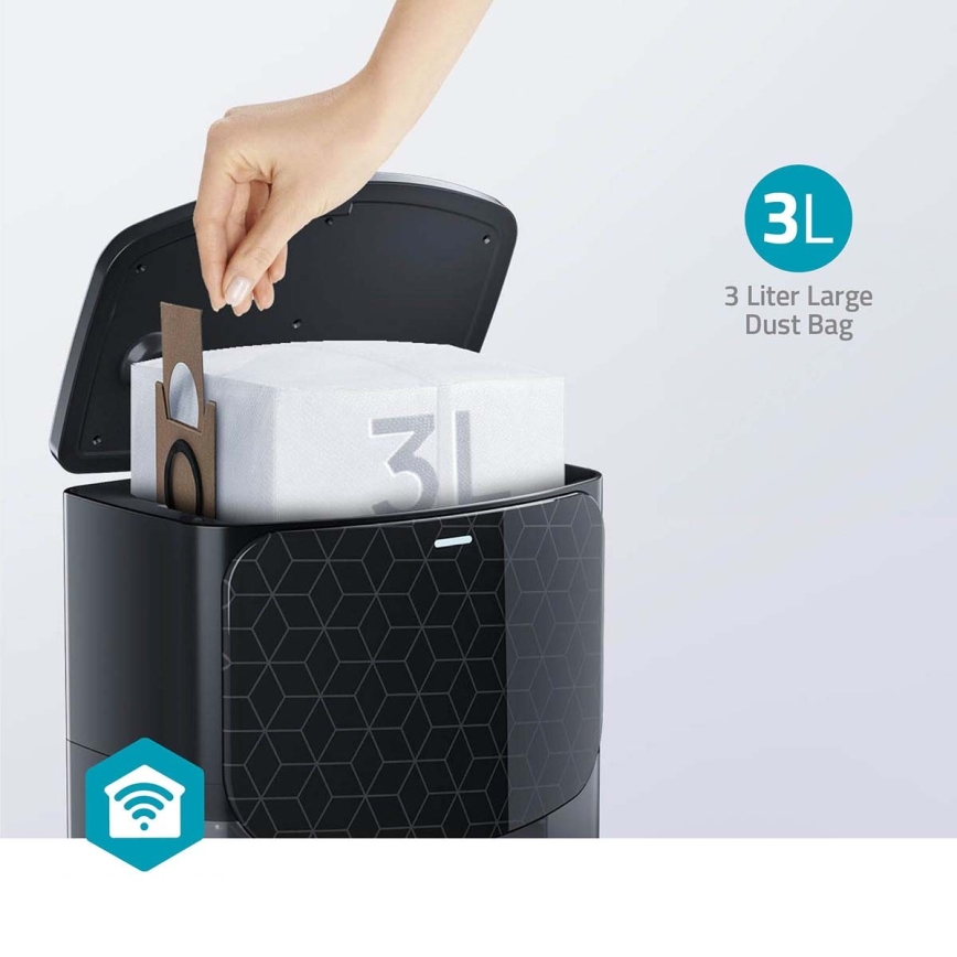 Inteligentny robot sprzątający z mopem SmartLife 5200 mAh Wi-Fi Tuya czarny + zdalne sterowanie