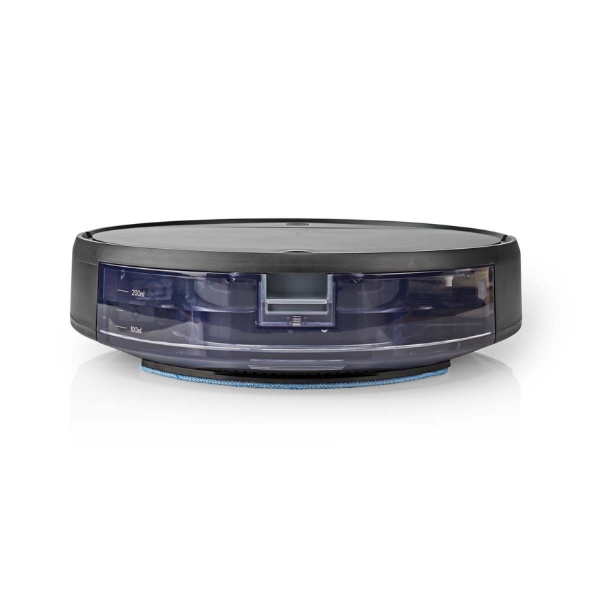 Inteligentny robot sprzątający z mopem 28W/2500 mAh Wi-Fi czarny + zdalne sterowanie