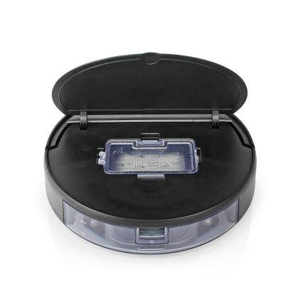 Inteligentny robot sprzątający z mopem 28W/2500 mAh Wi-Fi czarny + zdalne sterowanie