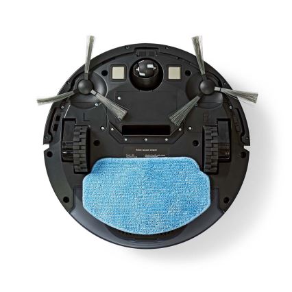 Inteligentny robot sprzątający z mopem 28W/2500 mAh Wi-Fi czarny + zdalne sterowanie