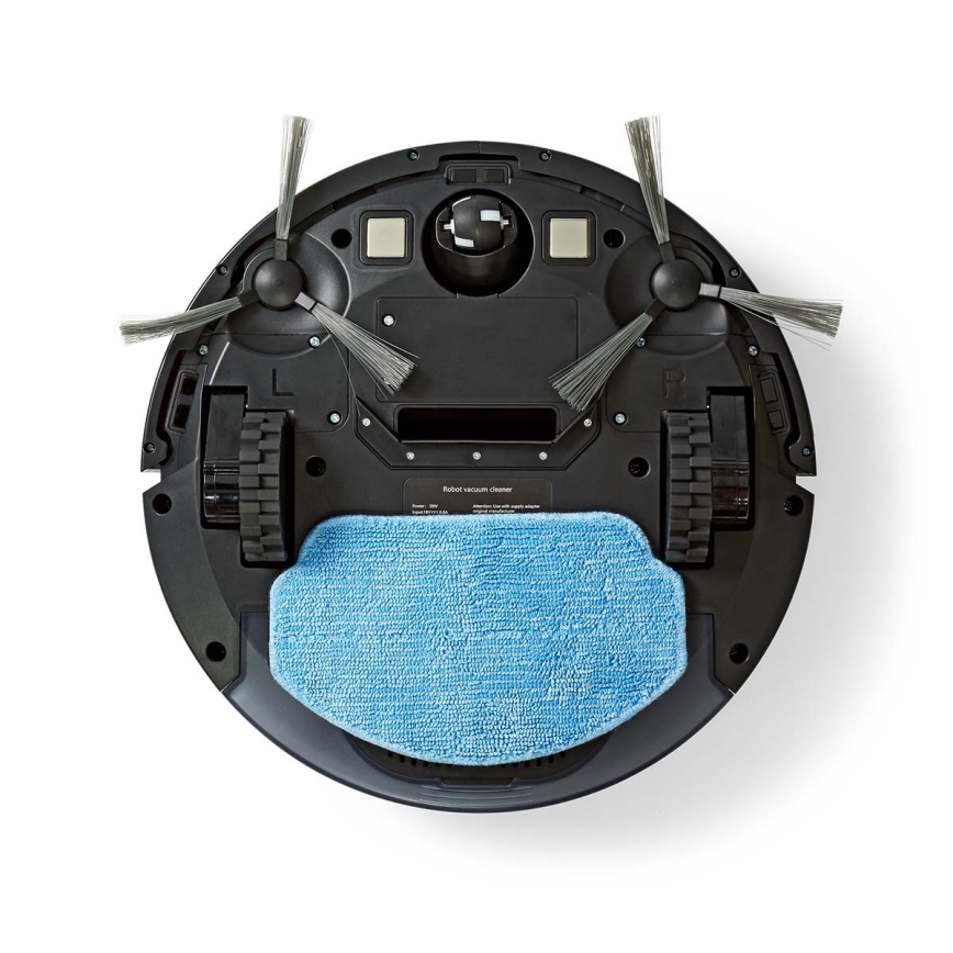 Inteligentny robot sprzątający z mopem 28W/2500 mAh Wi-Fi czarny + zdalne sterowanie