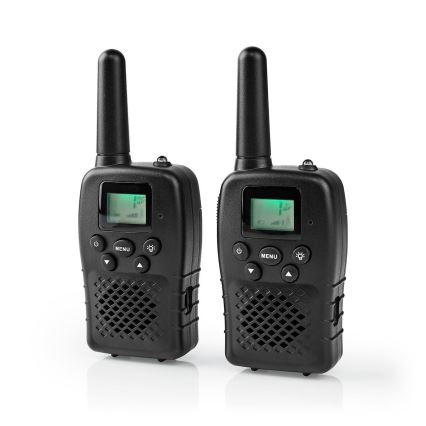 SET 2x Walkie-talkie z oświetleniem LED 3xAAA zasieg 10 km