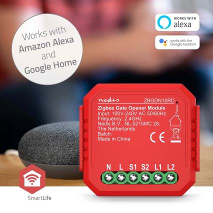 Inteligentny przełącznik drzwi garażowych SmartLife Zigbee Tuya