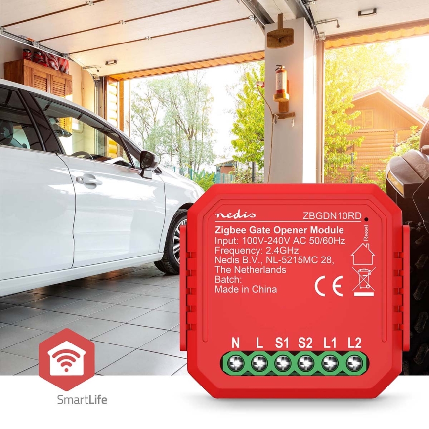 Inteligentny przełącznik drzwi garażowych SmartLife Zigbee Tuya