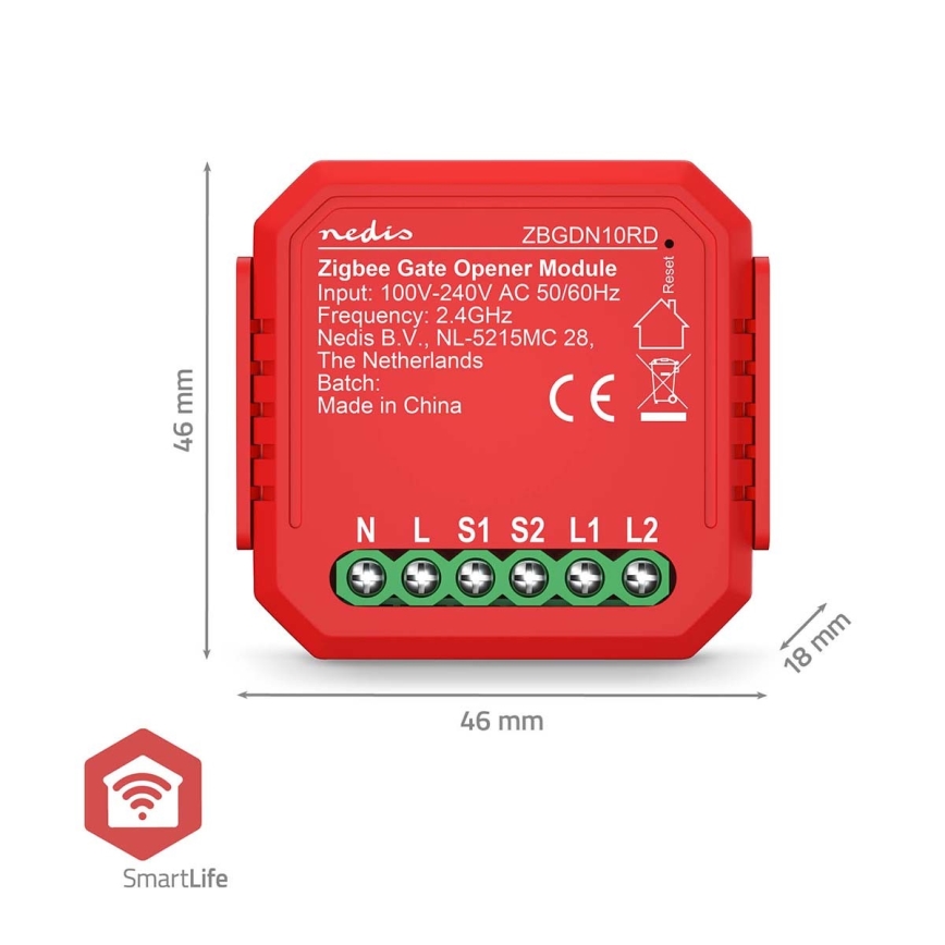 Inteligentny przełącznik drzwi garażowych SmartLife Zigbee Tuya
