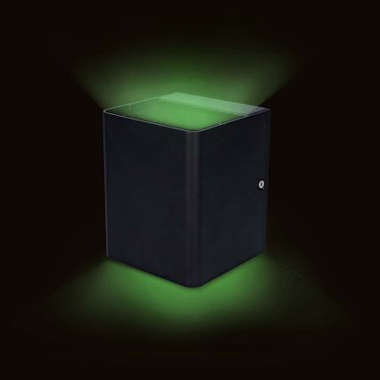 LED RGBW ściemnialny zewnętrzny kinkiet SmartLife LED/12W/230V IP65 Wi-Fi Tuya czarny