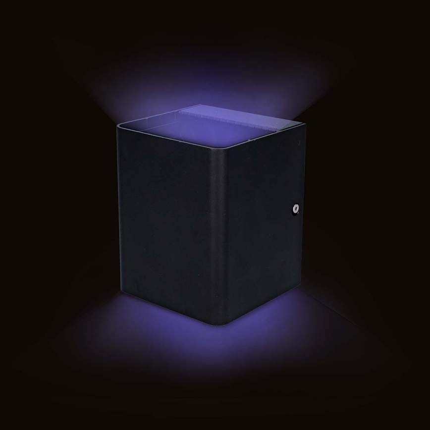 LED RGBW ściemnialny zewnętrzny kinkiet SmartLife LED/12W/230V IP65 Wi-Fi Tuya czarny