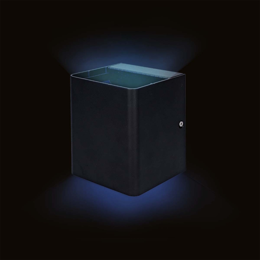 LED RGBW ściemnialny zewnętrzny kinkiet SmartLife LED/12W/230V IP65 Wi-Fi Tuya czarny