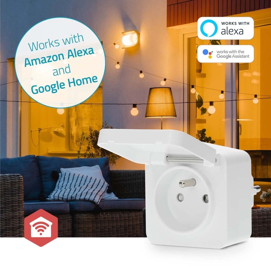 Inteligentne gniazdo Smartlife 3680W/230V/ Type E/16A Wi-Fi Tuya IP44