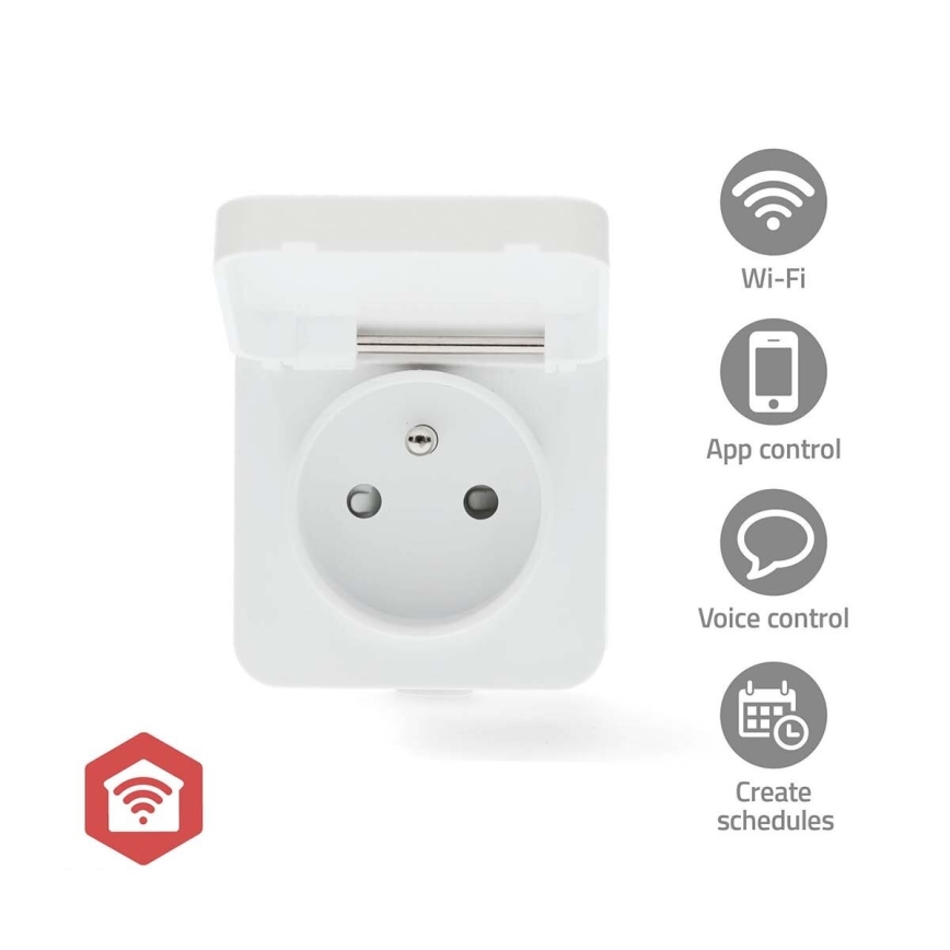 Inteligentne gniazdo Smartlife 3680W/230V/ Type E/16A Wi-Fi Tuya IP44