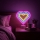 Neonowa dekoracja stołowa LED/2W/3xAA USB serce