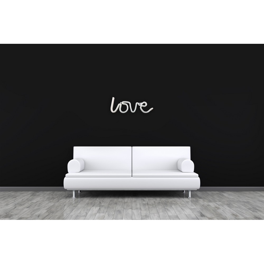 Neonowy dekoracyjny napis LOVE 2xAA