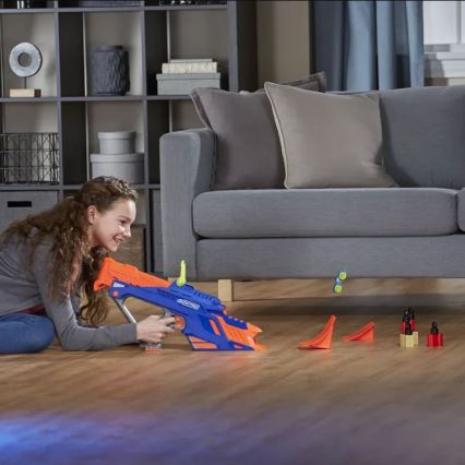 Nerf - Dziecięcy pistolet Nitro MotoFury Rapid Rally + 9 samochodów