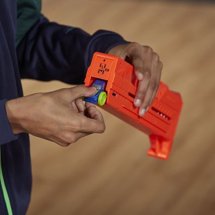 Nerf - Dziecięcy pistolet Nitro MotoFury Rapid Rally + 9 samochodzików