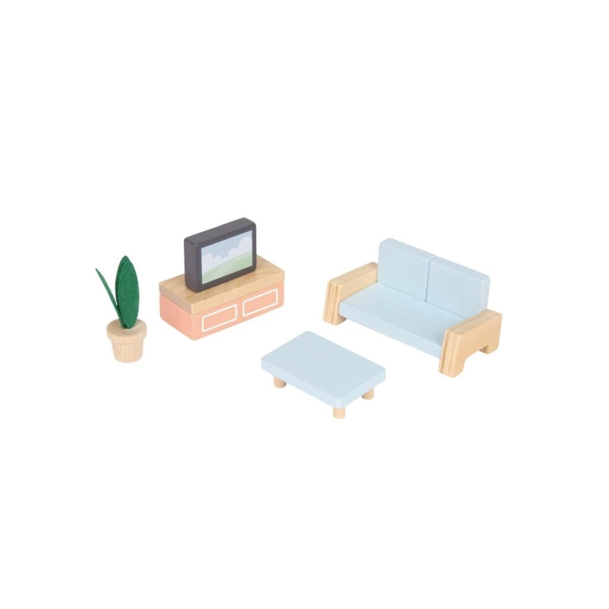 New Classic Toys - Drewniany domek dla lalek czerwony