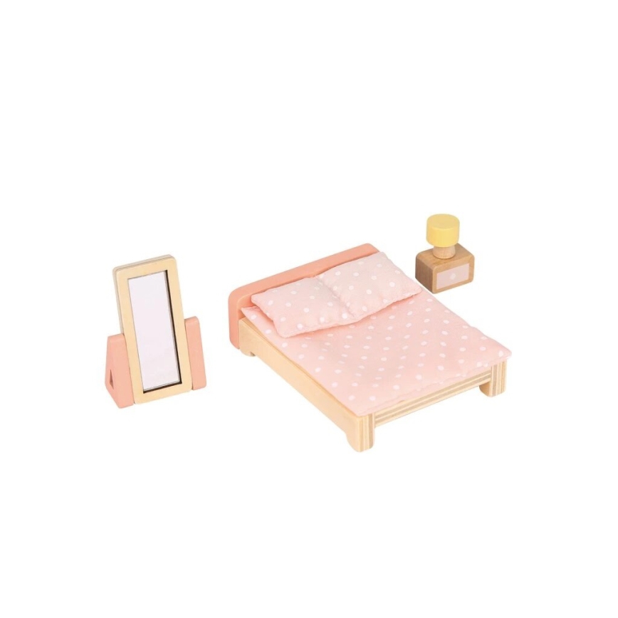 New Classic Toys - Drewniany domek dla lalek czerwony