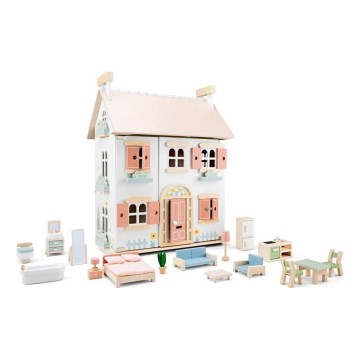 New Classic Toys - Drewniany domek dla lalek