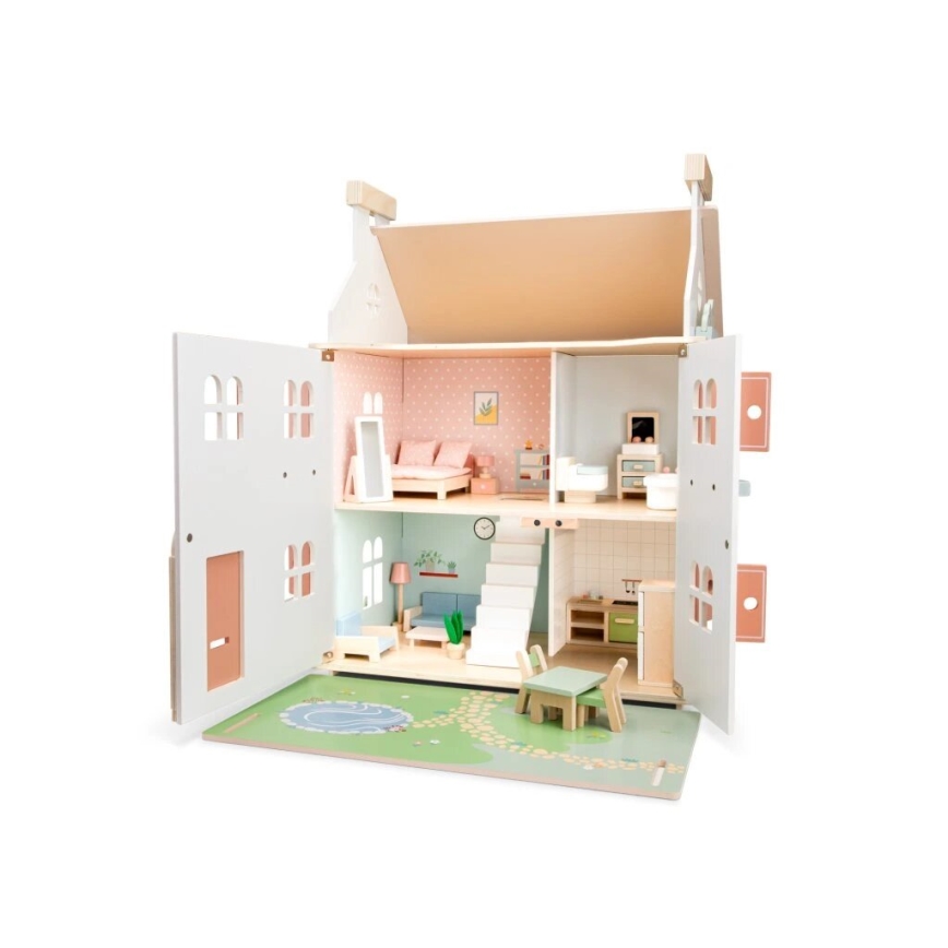 New Classic Toys - Drewniany domek dla lalek