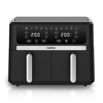 Niceboy AirFryer DUO - Podwójna frytkownica beztłuszczowa 9 l 2400W/230V