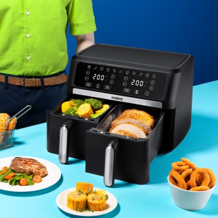 Niceboy AirFryer DUO - Podwójna frytkownica beztłuszczowa 9 l 2400W/230V