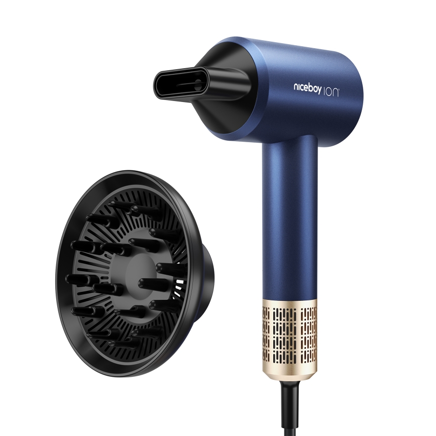 Niceboy AirSonic ELITE - Suszarka do włosów 2200W/230V niebieski