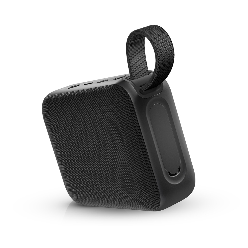 Niceboy Atom 4 - LED Głośnik bezprzewodowy z mikrofonem 6W/1000 mAh IP67 czarny