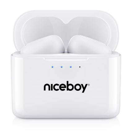 Niceboy HIVE Podsie 4 - Słuchawki bezprzewodowe IP54 biały