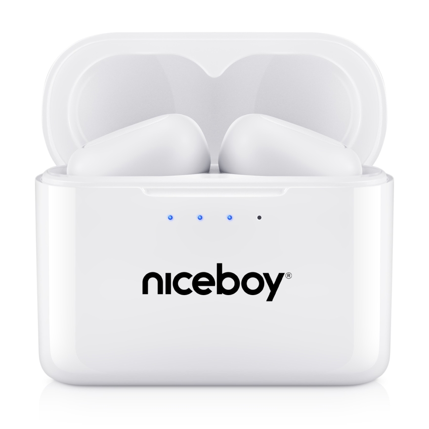 Niceboy HIVE Podsie 4 - Słuchawki bezprzewodowe IP54 biały