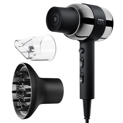 Niceboy ION AirSonic PRO - Suszarka do włosów 2200W/230V czarna