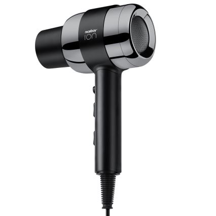 Niceboy ION AirSonic PRO - Suszarka do włosów 2200W/230V czarna