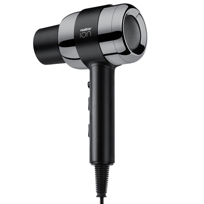 Niceboy ION AirSonic PRO - Suszarka do włosów 2200W/230V czarna