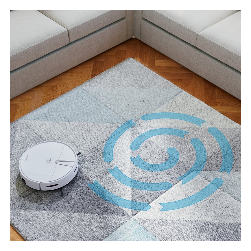 Niceboy ION Charles i4 - Inteligentny robot sprzątający 2w1 4400 mAh Wi-Fi biały + Pilot zdalnego sterowania