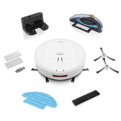 Niceboy ION Charles i4 - Inteligentny robot sprzątający 2w1 4400 mAh Wi-Fi biały + Pilot zdalnego sterowania