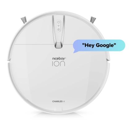 Niceboy ION Charles i4 - Inteligentny robot sprzątający 2w1 4400 mAh Wi-Fi biały + Pilot zdalnego sterowania
