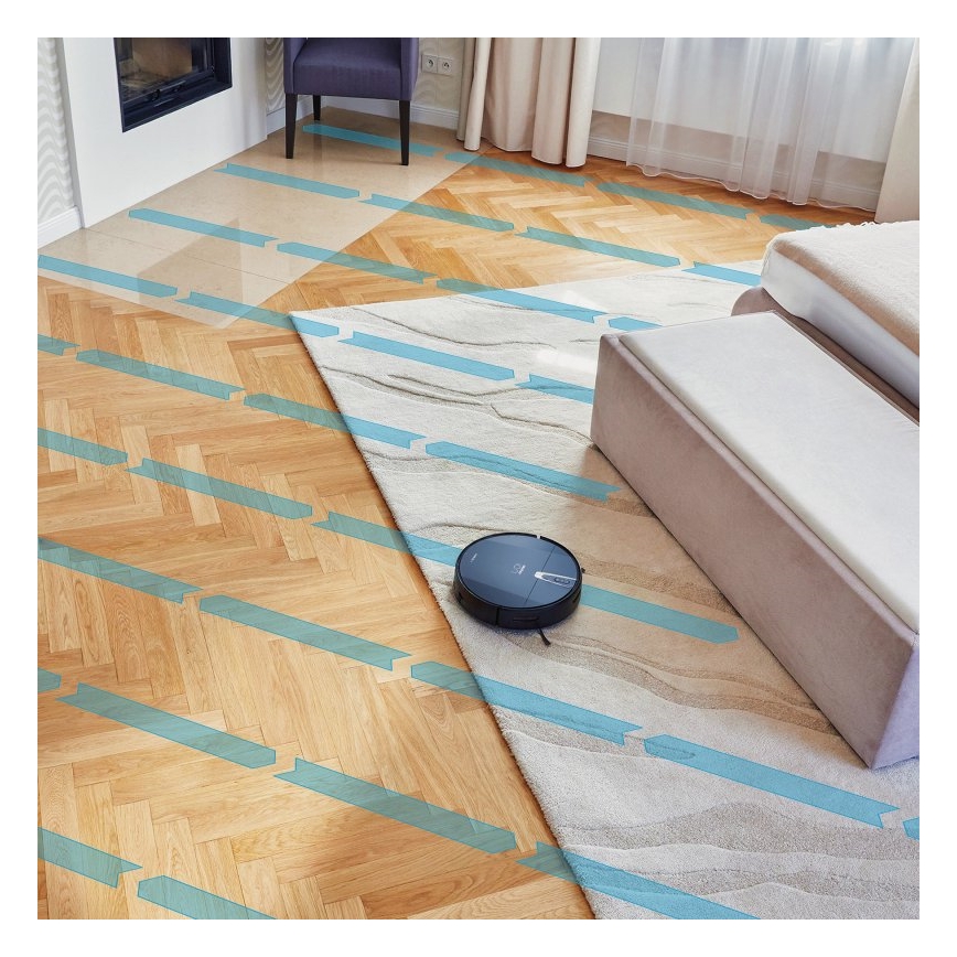 Niceboy ION Charles i4 - Inteligentny robot sprzątający 2w1 4400 mAh Wi-Fi czarny + Pilot zdalnego sterowania