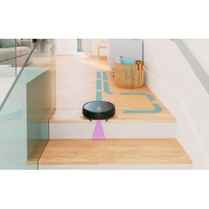 Niceboy ION Charles i4 - Inteligentny robot sprzątający 2w1 4400 mAh Wi-Fi czarny + Pilot zdalnego sterowania