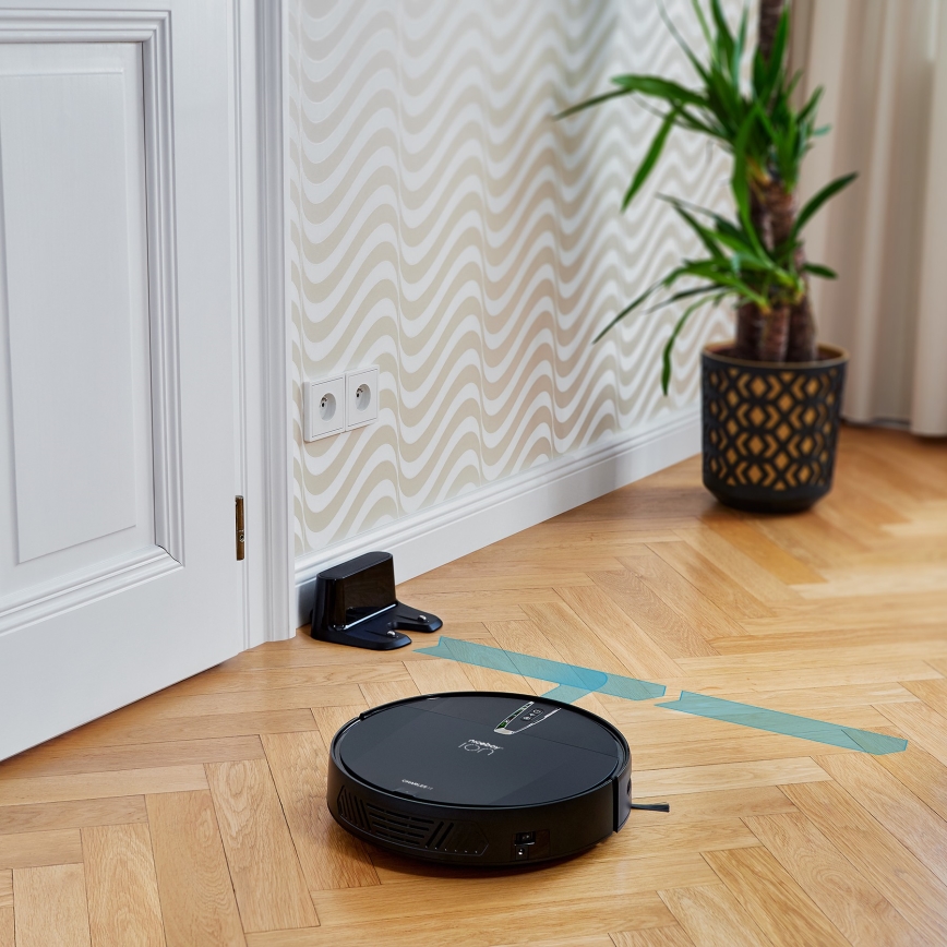 Niceboy ION Charles i4 - Inteligentny robot sprzątający 2w1 4400 mAh Wi-Fi czarny + Pilot zdalnego sterowania