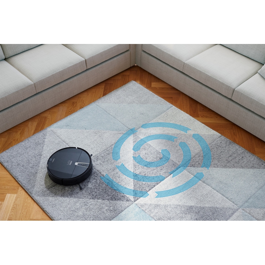 Niceboy ION Charles i4 - Inteligentny robot sprzątający 2w1 4400 mAh Wi-Fi czarny + Pilot zdalnego sterowania