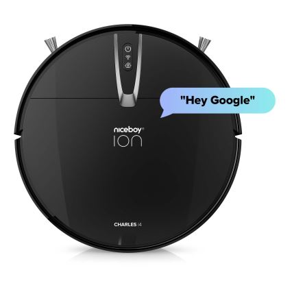 Niceboy ION Charles i4 - Inteligentny robot sprzątający 2w1 4400 mAh Wi-Fi czarny + Pilot zdalnego sterowania